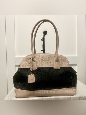 Kate Spade Kendall Court Hughes Two-Tone Tan & Black Handbag